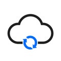 Update simple cloud icon Ã¢â¬â vector
